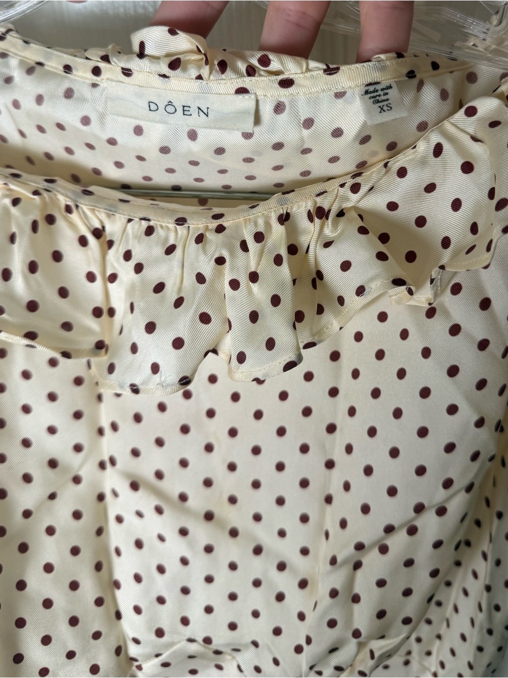 Doen Emerence Dress in Crème Portia Dot XS - Picture 7 of 8